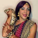 Sevdha Bollywood Dancer in Jamaica with Snake