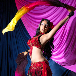 Orlando Magazine Belly Dance Red